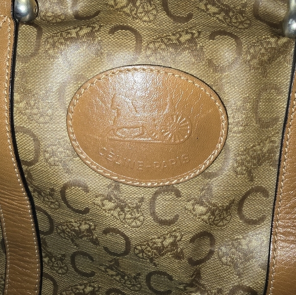 Celine Brown Travel Bag with Leather Accents - Picture 2 of 13